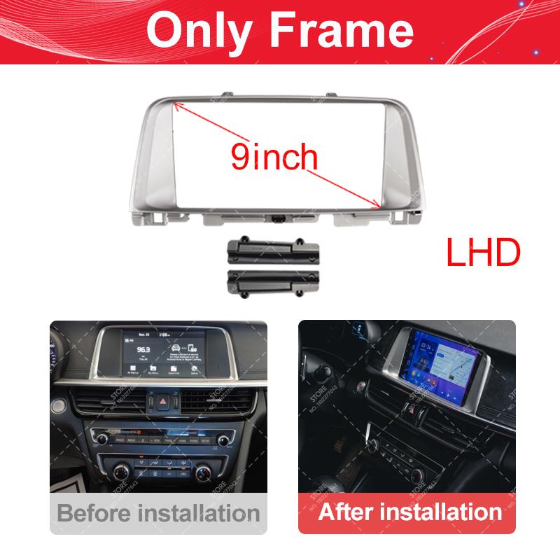 9/10 Inch Car Radio Stereo Android GPS Multimedia Radio Fascia Panel Dashboard Frame Kit For Kia K5/Optima 2016-2019.
