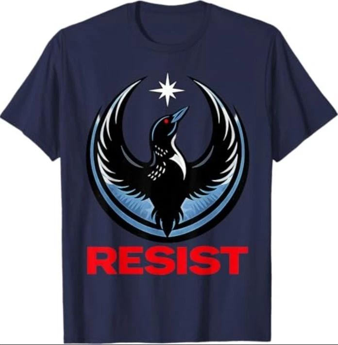 Resist Minnesota Rebel New State Flag Men Women T-Shirt M