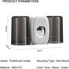 Toothbrush Holders for Bathrooms Toothbrush Holder Wall Mounted Toothpaste Dispenser for Kids Automatic Tooth Brushing Holder Ba