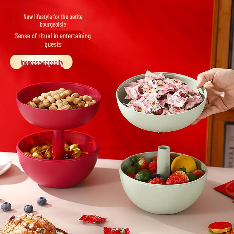 Ru Han Sváteční červené jablko Plastový talíř na ovoce