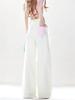 Dopamine Gradient Pink Wide-Leg Summer Pants for Women: Energetic Casual Outfit