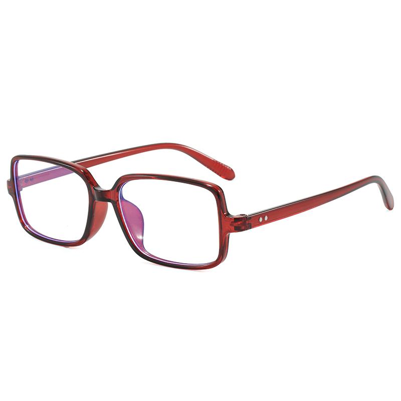 Korean square simple plastic reading glasses for men and women fashion trendy anti blue light Eyewear
