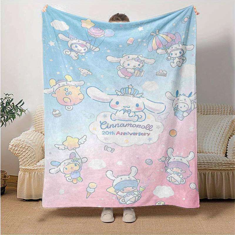 

1pc Celebrating 20 Years of Sweet Adventures Throw Blanket, Cute Design for Home Decor, Gift Idea, Living Room, Travel, Camping, Car Blankets, Beach, 130x150cm