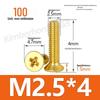 Copper Phillips Countersunk Head Machine Screws, Sizes M2–M4, Lengths 6/8/10/12mm