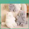 Adorabile Peluche Gatto a Pelo Lungo Morbido Peluche Animale Giocattolo per Regalo di Compleanno Bambine