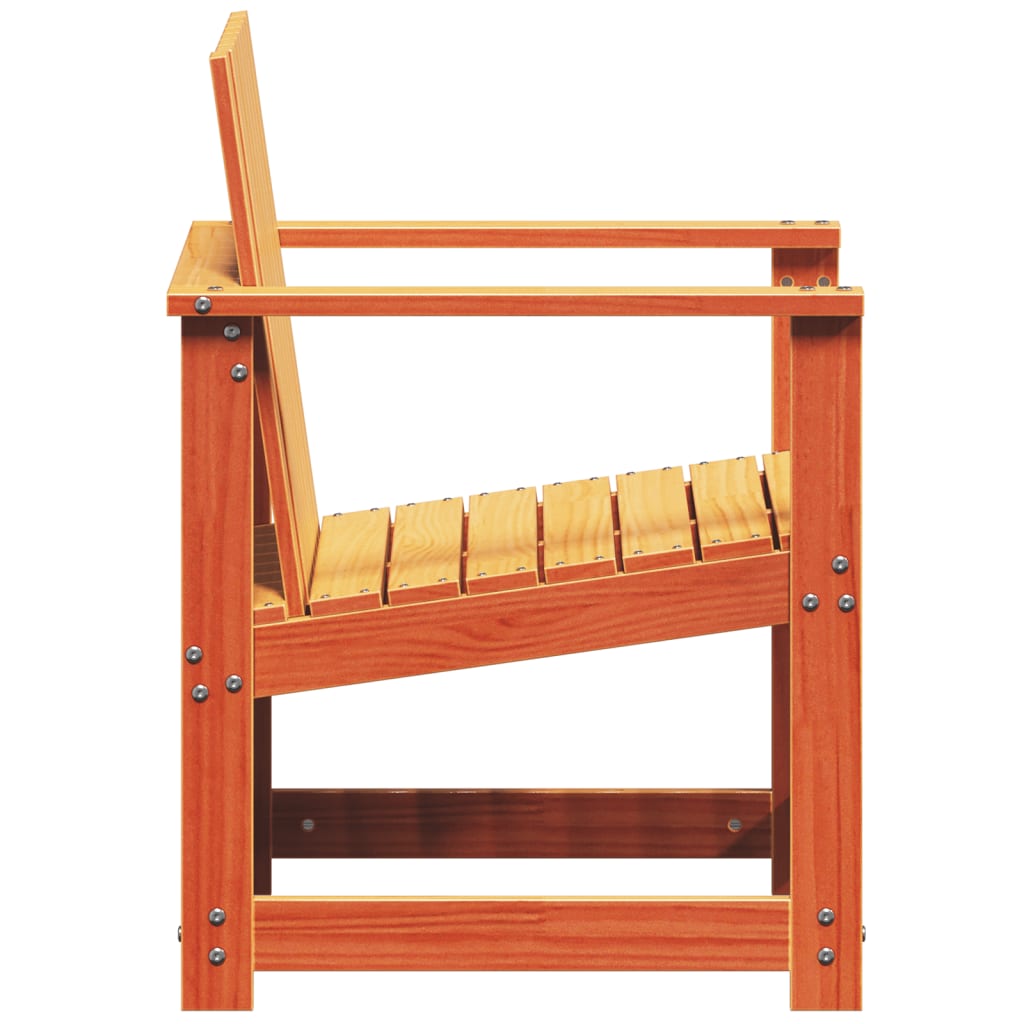 Vidaxl Garden Chair, Waxed Brown, 62X56X77 Cm, Pine Wood