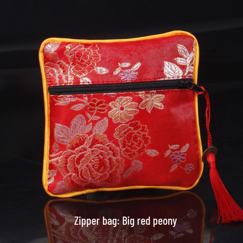 Chinese Osmanthus Embroidered Silk Brocade Sachet - Ethnic Style