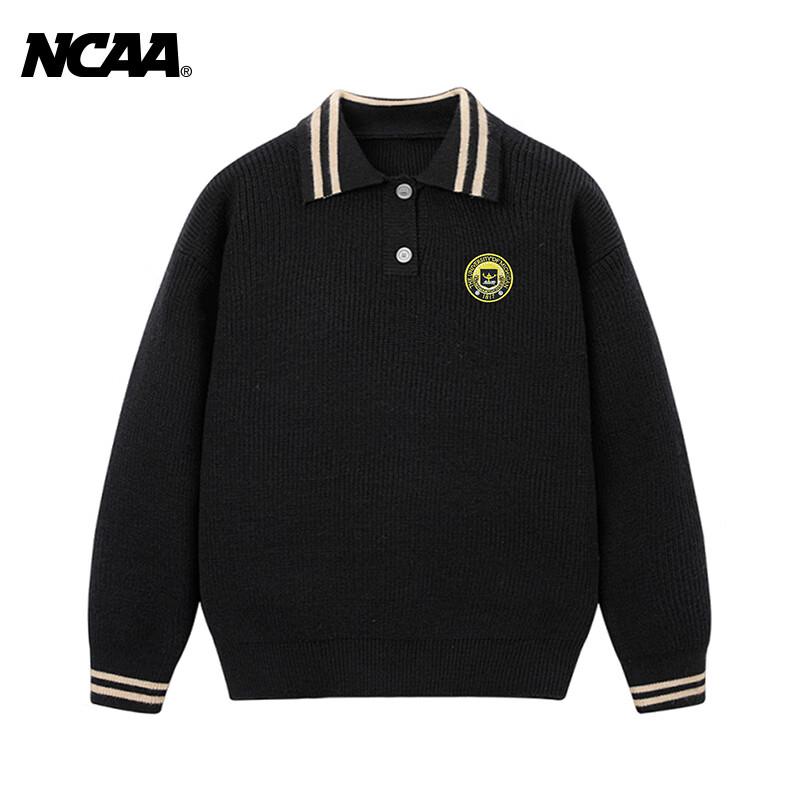 

NCAA Men s Color Block Lapel Knit Sweater L