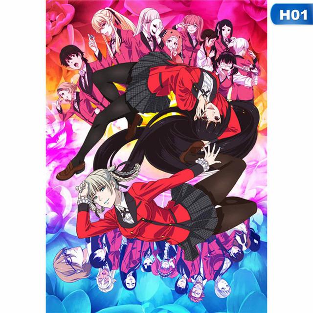 Cartoon, Anime, Painting, Pictures, Gambling, Canvas Posters, Children's Living Room, Art, Home, Wall Decoration Posters