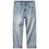 New Spring and Summer Men's Loose Straight American High Street Stretch Light-colored Jeans