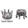 20pcs 1cm Mini Alloy Crown Charms Loose Beads Pendants Dollhouse Metal Crown Miniature Jewelry Making Necklace DIY Crafts