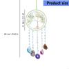 62KD Handmade Crystal Stones Hanging Ornament Quality Multicolored Stone