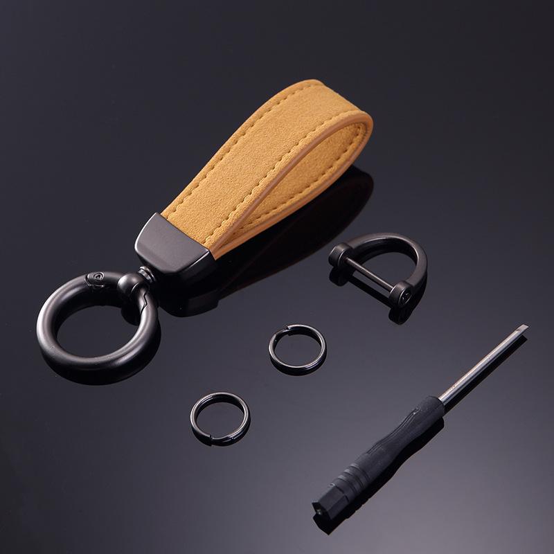 Trendy Suede Anti-Lost Car Keychain Pendant for Men & Women