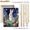 RUOPOTY Paint By Numbers For Adults Beginners Cute Rabbit Animal Wall Art Picture With Numbers For Home Decoration 40x50cm