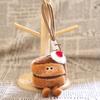 Cute Cake Plush Keychain, Soft Dessert Stuffed Animal Pendant, Kawaii Afternoon Tea Key Ring for Bag Backpack, Gift for Girls