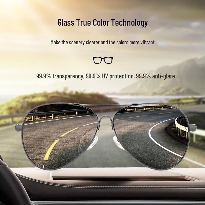 CAPONI HD Glass Polarized Aviator Sunglasses