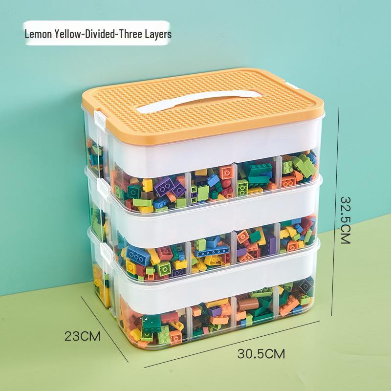 

Креативный пластиковый контейнер для хранения игрушек для Лего и мелких строительных блоков