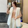 Women's imitation fur light autumn and winter vest medium and long imitation raccoon hair imitation mink fur imitation fox hair jacket