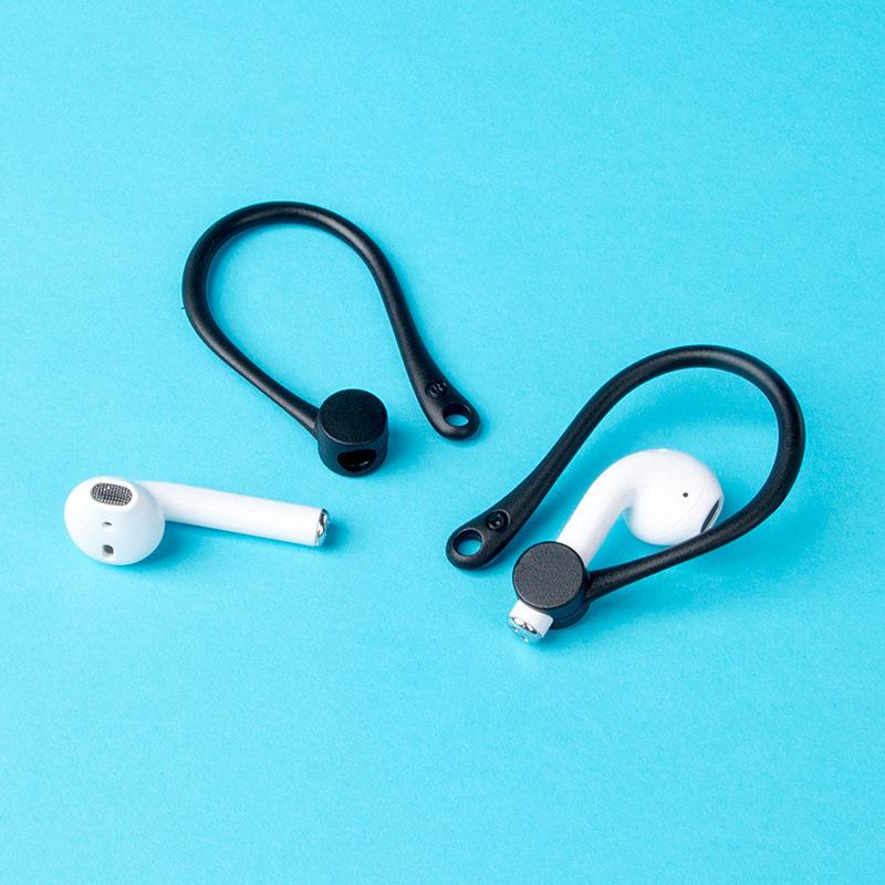 

Модная Bluetooth-гарнитура с защитой от падения, 2 шт., мини-держатель для наушников с крючками чёрный