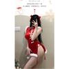Xianyi Erotic Underwear Pure Desire Christmas Uniform Sexy Passion Free Breast Cheongsam New Year's Robe Set S5