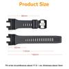 Para Casio GBA-900 GBA900 GBA-900-1/4A/7 Série Guerreiro Negro Impermeável Esportivo Pulseira de Borracha de Silicone Pulseira de Relógio