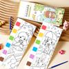 Kids Watercolor Art Sketching Book with Built in Paint and Art Brush For Childrens Beginner Artists Travel Drawing