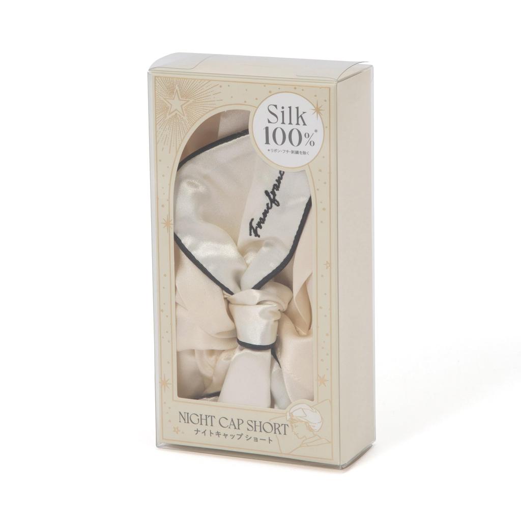 Francfranc Silk Ivory Nightcap, Short,