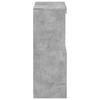 Side Table with LED Lights Concrete Grey Particleboard