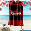 Beach Towel with AC Milan 1899 Rossoneri Logo, Quick Dry Microfiber, Soft Absorbent, for Soccer Gift