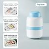 Portable 2-in-1 Pill Box with Pill Cutter for Cutting Small Pills or Large Pills in Half & Quarter Travel Pill Organizer Case