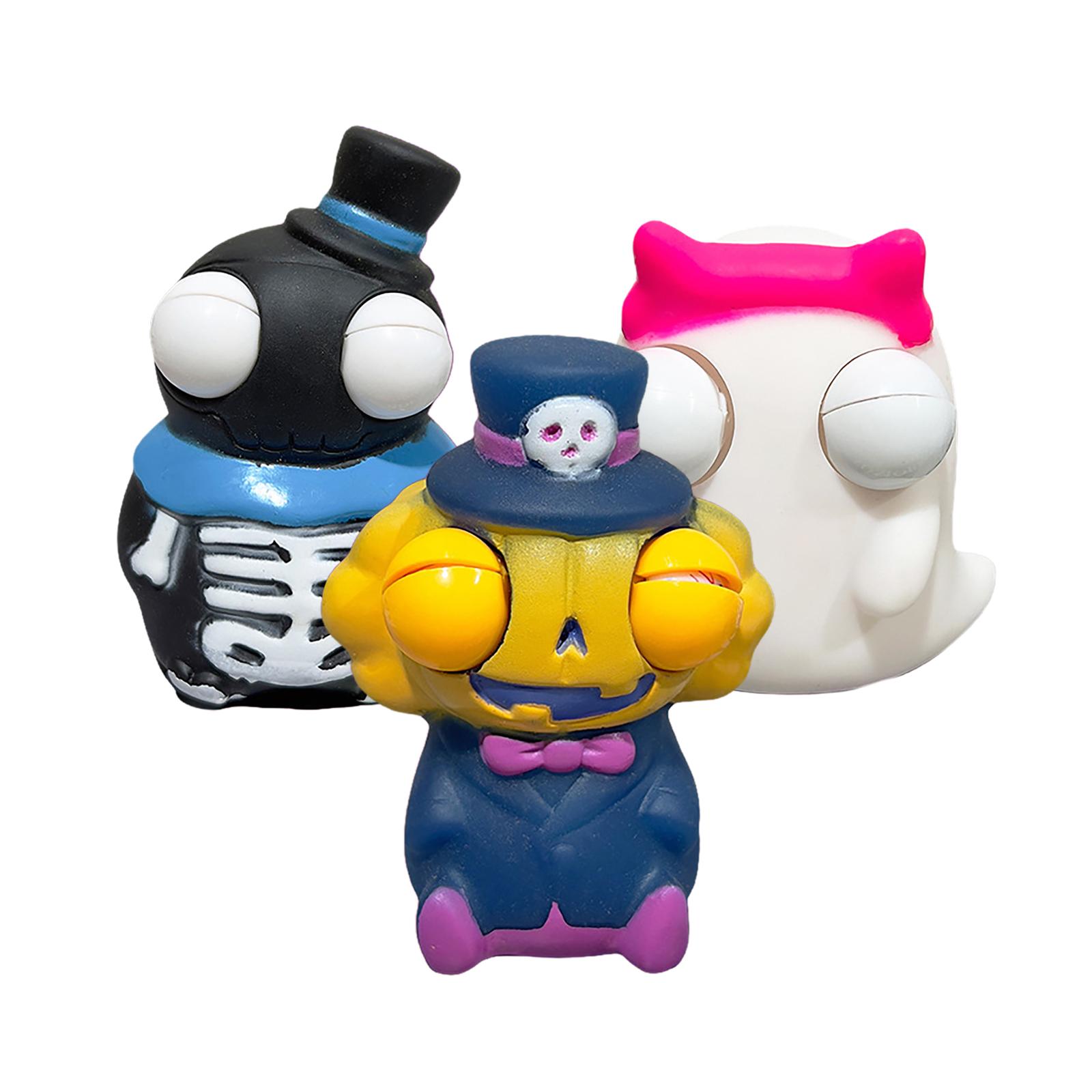 

Новинка, выскакивающая из глаз игрушка для розыгрыша на тему Хэллоуина, игрушка-кляп, настольная игрушка для снятия стресса, скелет