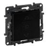 Three-Position Roller Shutter Control Connector 6Ax Black Mounting