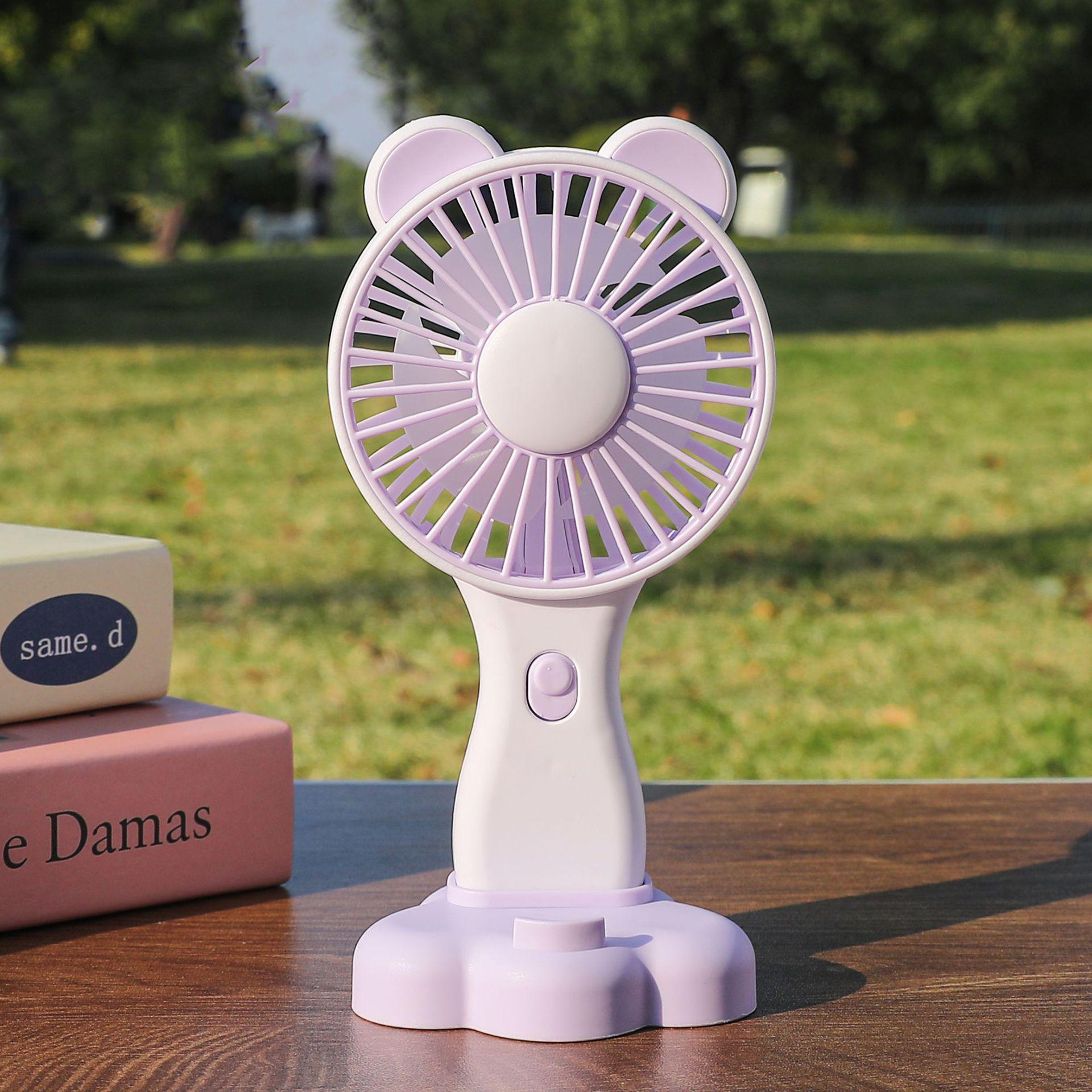

Cartoon Mini USB Rechargeable Portable Fan for Students - Desktop & Handheld 63*41*143mm