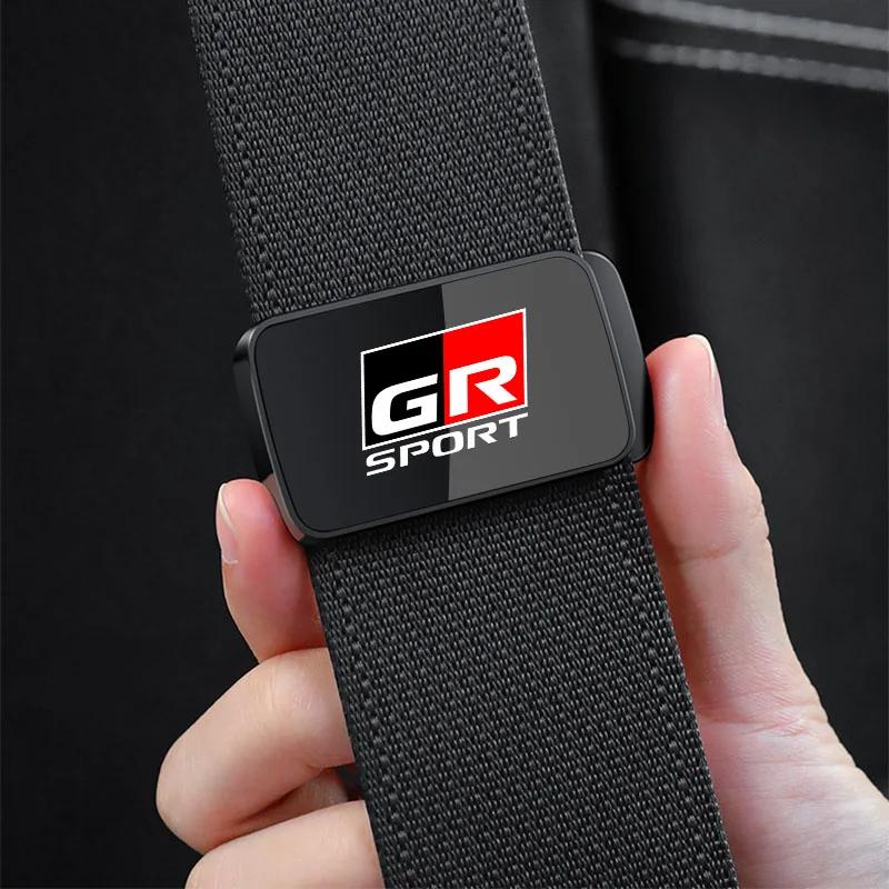 Adjustable Auto Seat Belt Holder Stabilizer Fastener Clip Limiter Styling For Toyota GR Sport Gazoo Racing Yaris 86 Corolla