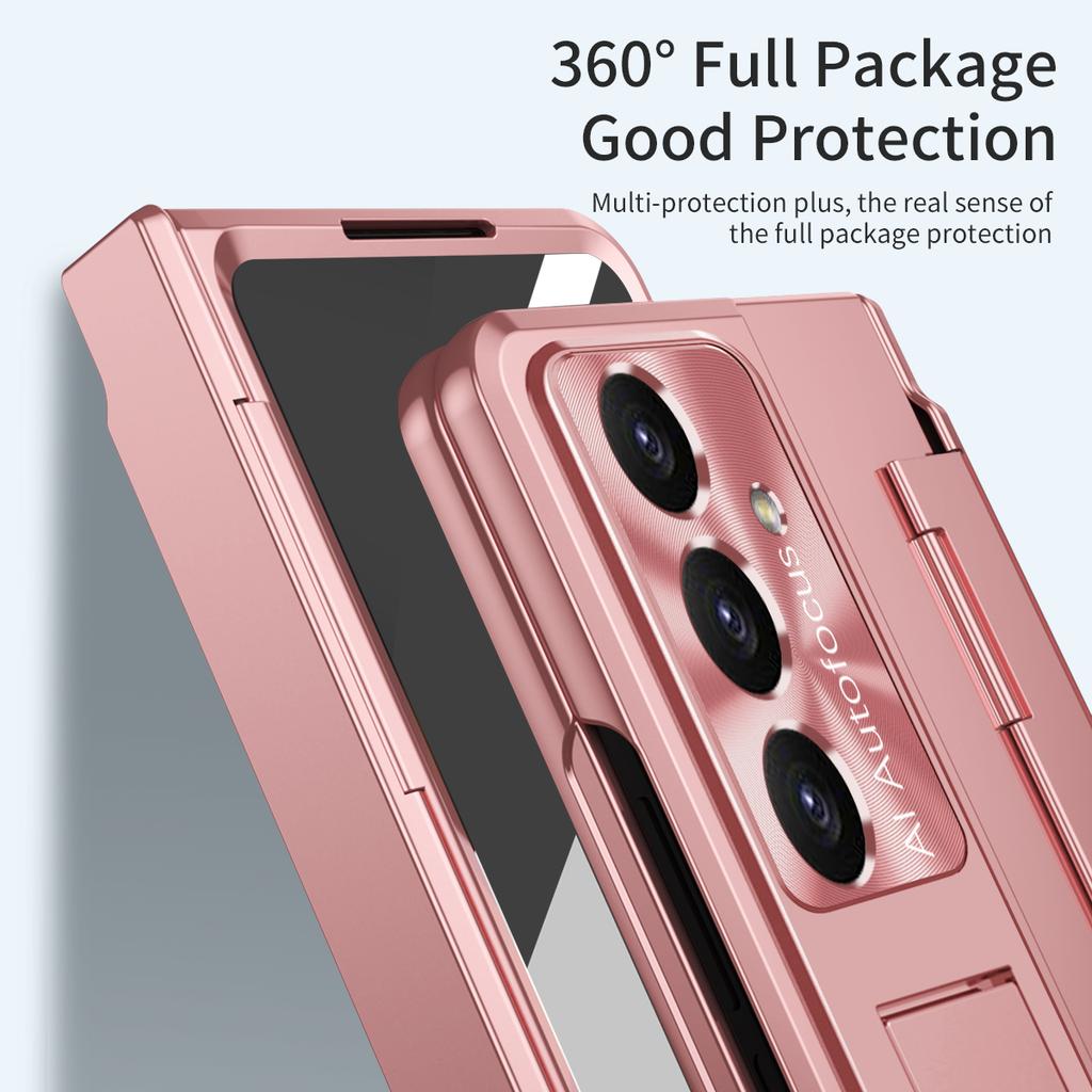 For Samsung Galaxy Z Fold7 5G Case Hinge Protection Hard PC Phone Cover with Screen Film