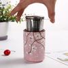 Stainless Steel Double Handle Loose Leaf Tea Infuser, Fine Mesh Coffee Filter Spoon with Lid, Hanging Leak-proof Tea Strainer