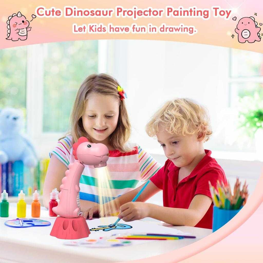 Drawing Projector for Kids,Tracing and Drawing Projector with 96 Slide Cartoon Patterns and 12 Color Brushs,Smart Art Sketcher Projector for 3+ Year
