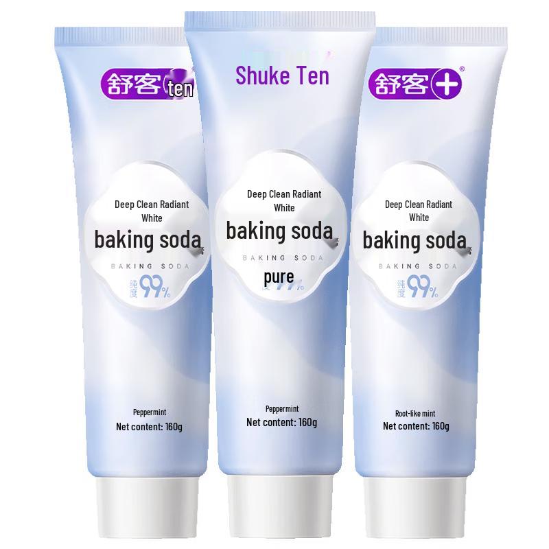Shuke Baking Soda Fluoride Whitening Toothpaste 3-Pack