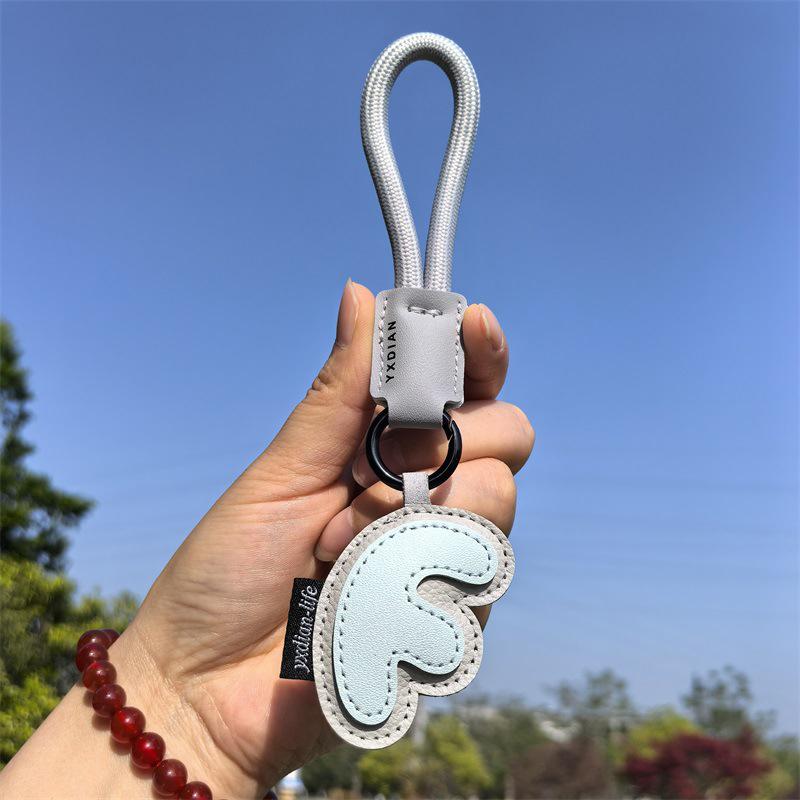1PC Anniversary Gifts Lucky Letters Creative Alphabet Keychain Minimalist Wedding Favors Trendy For Couples Engraved 18CM