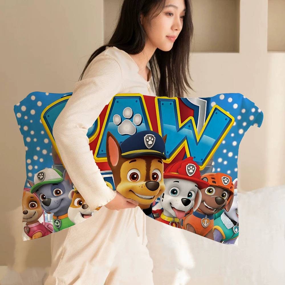 Popular Children Animation P-Paw Quick-Dry Polyester Pillow Towel Pillowcase Sweat-Absorbent & Breathable For Daily Use