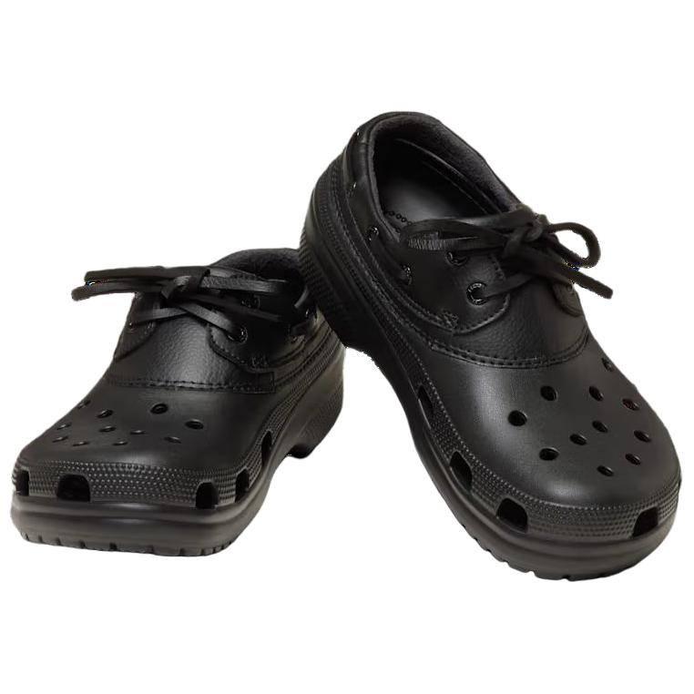 Crocs Simple Comfortable Fashionable Versatile Thick Sole Clogs Unisex Footwear Black 212022-060