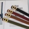 Genuine Leather Cowhide Belt with Retro CD Buckle for Women