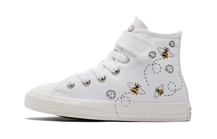 Converse Chuck Taylor All Star 1V Канвас Высокие Детская Канвасная Обувь Белый Черный Дети Возраст 3 7 Лет A01619C 35