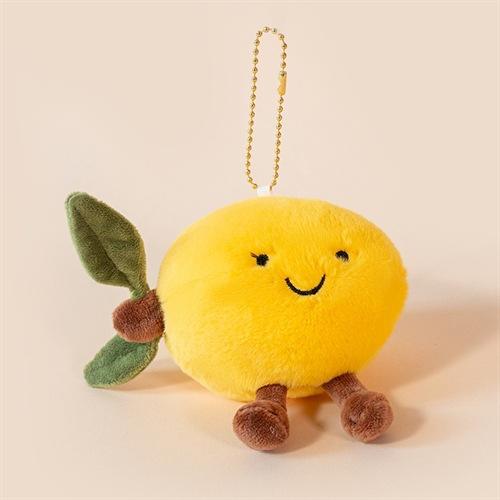 Creative Fruit Pendant Watermelon Durian Plush Toy Cute Fruit Keychain Bag Pendant Doll Back