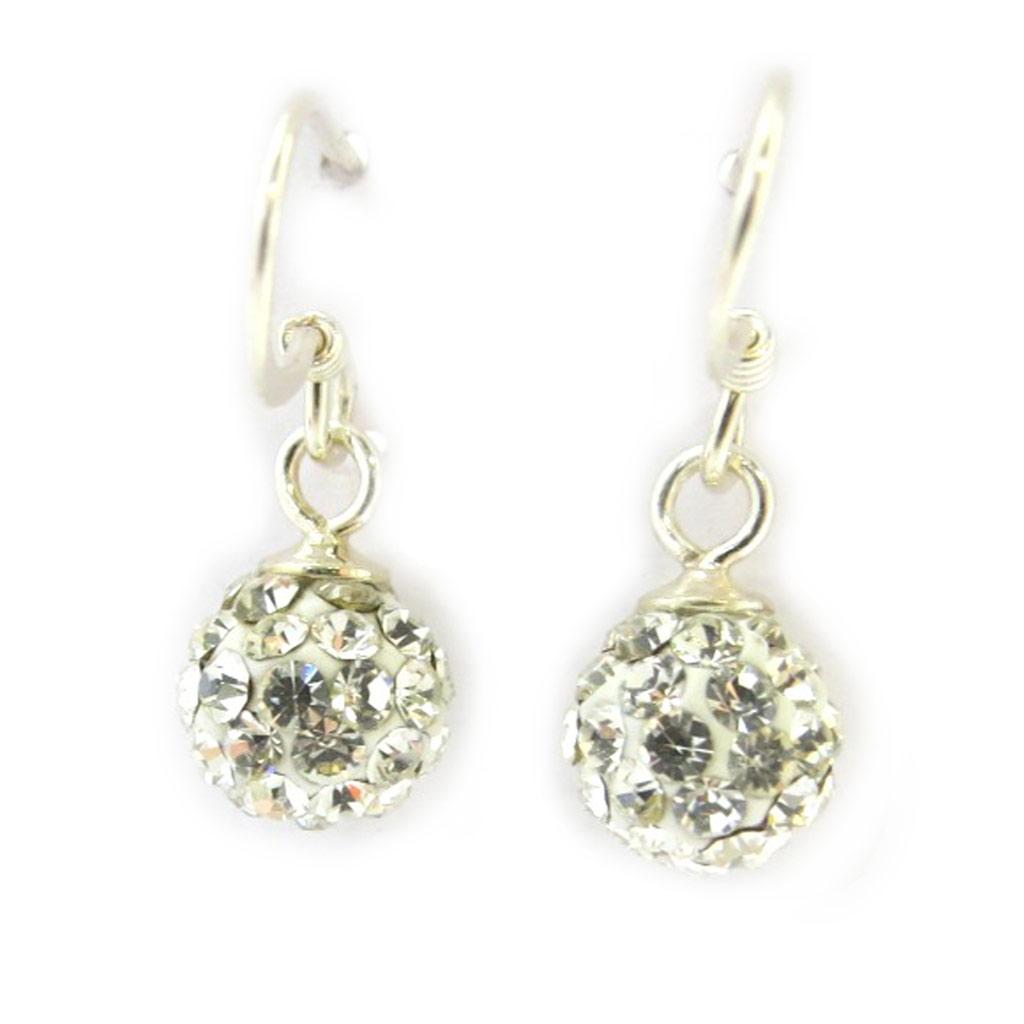 Les Trésors De Lily [N2986] - Silver Earrings 'Sissi' Silver White - 6 Mm