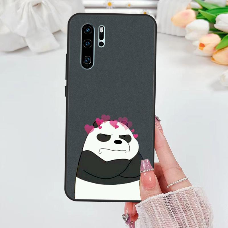 Cartoon Panda Bear Case For Huawei Nova 9 10 SE 5T 3i 8i 11i Y60 Y61 Y70 Y90 P20 P40 P30 Lite P60 Pro P Smart