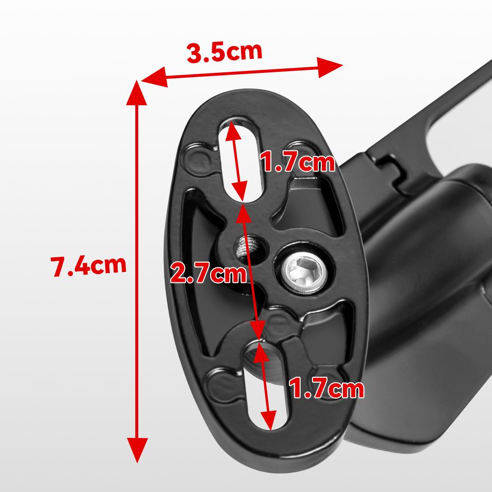 Adjustable Rotating Motorcycle Wind Wing Rearview Side Mirror for Honda CBR650R Kawasaki Ninja Suzuki GSXR 600 750 Yamaha Ducati
