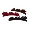 Beflockte Pony Haar Clip Kopfbedeckungen Frauen süße Haarspangen Hairgrip geflochtene Haarnadeln Haar-Accessoires