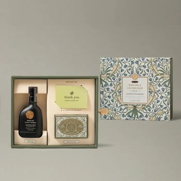 

Веганский набор масло для тела и мыло для гуа ша (+ 4 Бумажные благовония)