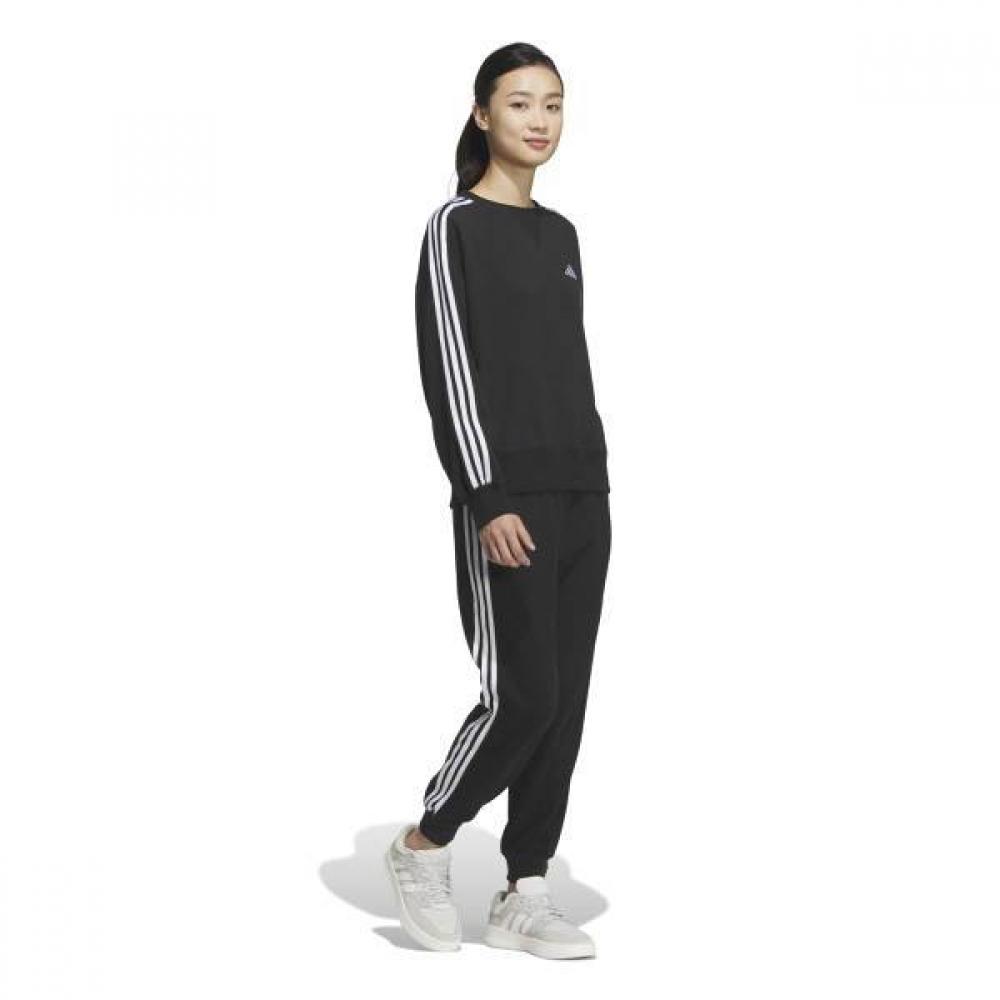 AdidaS Women S eSSential pluS 3 StripeS Crew SweatShirt